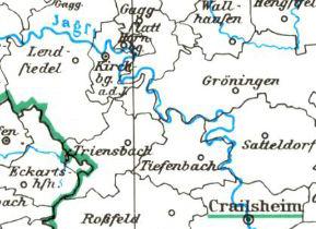 Gemeinde -und KreiskarteKreiskarte 1969 Baden-Württemberg 1:350 000 (Ausschnitt)
