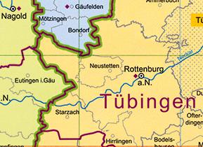 Verwaltungsgliederungskarte 1:350 000