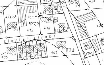 Historische Höhenflurkarte