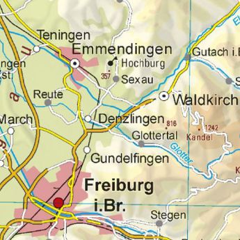 Beispiel aus der Physischen Karte 1:500 000