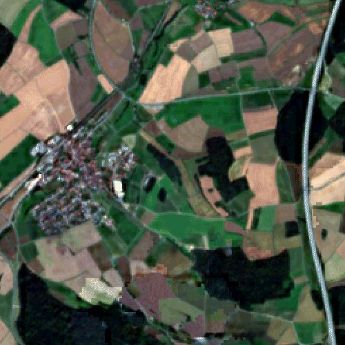 Beispiel Darstellungsdienst Sentinel-2 Satellitendaten