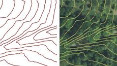 Testdaten-Höhenlinien